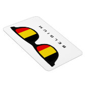 Magnet Flexible Belgique Shades texte et aimant couleur personnali (Côté Droit)