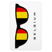 Magnet Flexible Belgique Shades texte et aimant couleur personnali (Vertical)