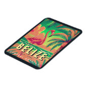 Magnet Flexible Belize Amérique centrale Vintage Tropical 1950 (Côté Gauche)