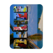 Magnet Flexible Belize Tropical Beach Blue Ocean Travel Photo (Vertical)