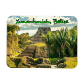 Magnet Flexible Belize Xunantunich stylisé (Horizontal)