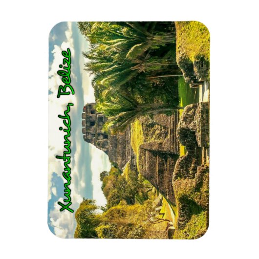 Magnet Flexible Belize Xunantunich stylisé (Vertical)