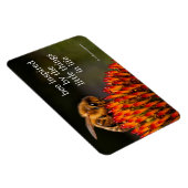 Magnet Flexible Belle abeille de miel pollinisant un confleur (Côté Droit)