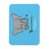 Magnet Flexible Belle adorable dessin d'éléphant bébé (Vertical)