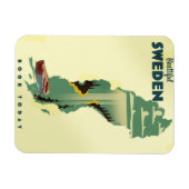 Magnet Flexible Belle affiche de voyage suédoise (Horizontal)