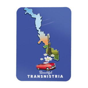 Magnet Flexible Belle carte de Transnistrie 