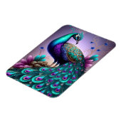 Magnet Flexible Belle couleur Peacock Paon Bird faune (Côté Gauche)