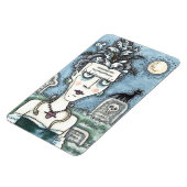 MAGNET FLEXIBLE BELLE CRÉATURE DE FRANKENELLA, TOMBEAUX, CHAT (Côté Gauche)