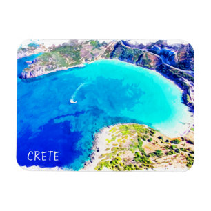 Magnet Flexible Belle Crète Grèce Panorama Vue