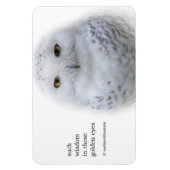 Magnet Flexible Belle, Dreamy et Serene Snowy Owl (Vertical)