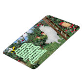 Magnet Flexible Belle Eskie et Orchard Écriture Matthieu 7:7 (Côté Gauche)