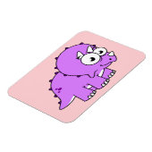 Magnet Flexible Belle Illustration D'Un Tricératops. (Côté Gauche)