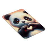 Magnet Flexible Belle Love Heart Panda (Côté Droit)