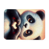 Magnet Flexible Belle Love Heart Panda (Horizontal)