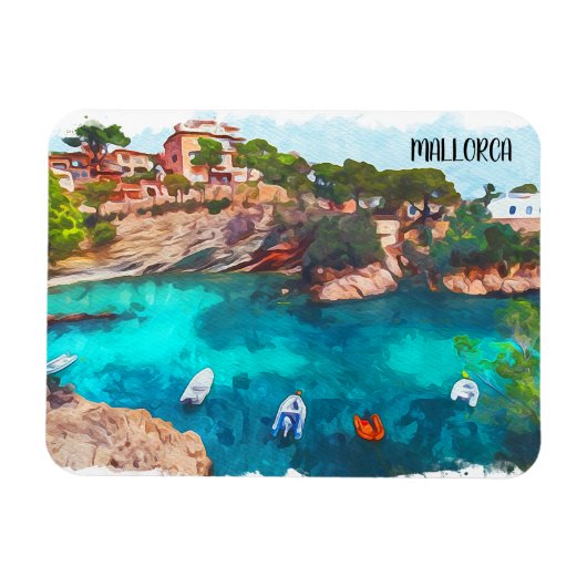 Magnet Flexible Belle Mallorca Espagne Baleares île (Horizontal)