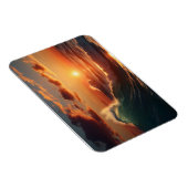 Magnet Flexible Belle mer au coucher du soleil (Côté Droit)