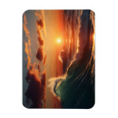 Magnet Flexible Belle mer au coucher du soleil (Vertical)