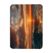 Magnet Flexible Belle mer au coucher du soleil (Vertical)