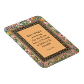 Magnet Flexible Belle ou utile, citations de William Morris, (Côté Droit)