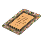 Magnet Flexible Belle ou utile, citations de William Morris, (Côté Gauche)