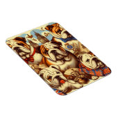 Magnet Flexible Belle peinture anglaise de Bulldog (Côté Droit)