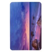 Magnet Flexible Belle photo côtière du coucher de soleil (Vertical)