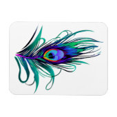 Magnet Flexible Belle plume de paon (Horizontal)