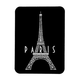 Magnet Flexible Belle tour blanche France Paris Eiffel