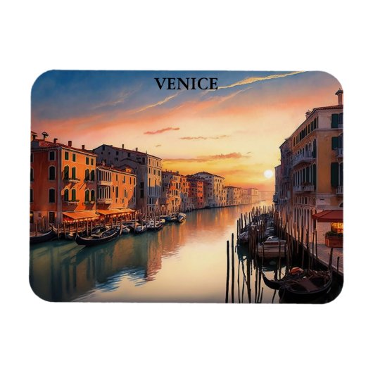 Magnet Flexible Belle Venise Italie Sunset View (Horizontal)