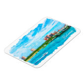 Magnet Flexible Belles Bahamas Caraïbes Vacances Paysages (Côté Gauche)