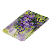 Magnet Flexible Belles Fleurs De Wisteria En Aquarelle (Côté Gauche)