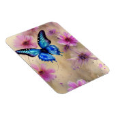 Magnet Flexible Belles fleurs et papillon (Côté Droit)