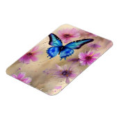 Magnet Flexible Belles fleurs et papillon (Côté Gauche)