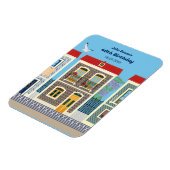 Magnet Flexible Belles maisons portugaises avec tuiles ou azulejos (Côté Gauche)