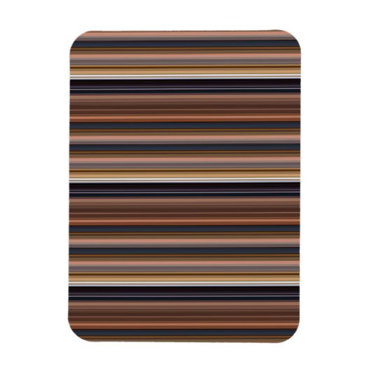 Magnet Flexible Belles rayures bleues brunes (Vertical)