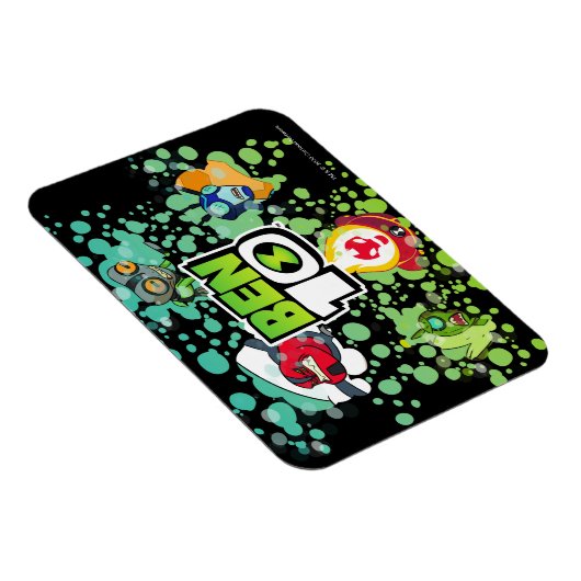 Magnet Flexible Ben 10 Alien Forms Bubble Graphic (Côté Droit)