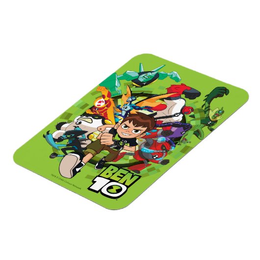 Magnet Flexible Ben 10 Alien Rush Graphique (Côté Gauche)