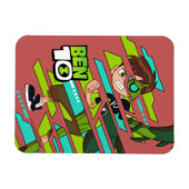 Magnet Flexible Ben 10 Transformation de l'ADN de Wildvine (Horizontal)