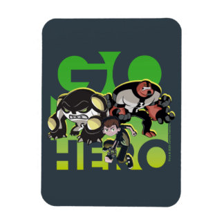 Magnet Flexible Ben Tennyson, Cannonbolt et Four Arms - Go Hero