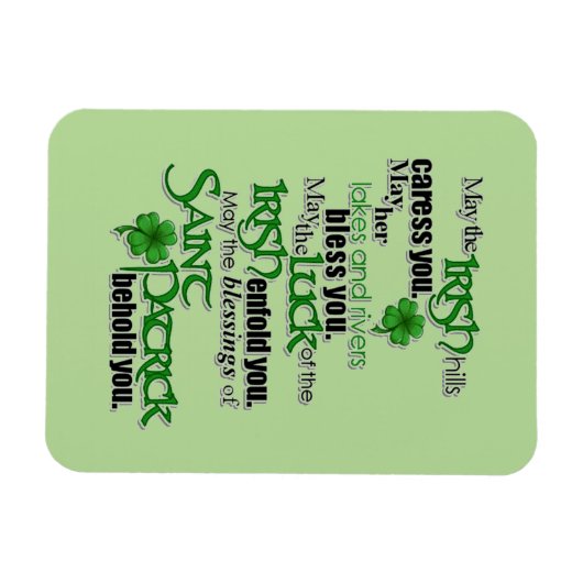Magnet Flexible Bénédiction De Saint Patrick (Horizontal)