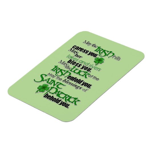 Magnet Flexible Bénédiction De Saint Patrick (Côté Gauche)