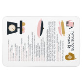 Magnet Flexible Bénédiction juive après le repas Al haMichya en hé (Horizontal)