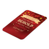 Magnet Flexible Bénédictions de Noël pour Prêtre Étoiles Rouges et (Côté Gauche)