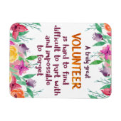 Magnet Flexible Bénévole Merci Bénévole cadeau d'appréciation (Horizontal)