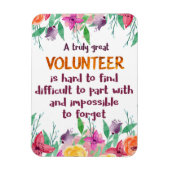 Magnet Flexible Bénévole Merci Bénévole cadeau d'appréciation (Vertical)