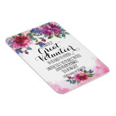 Magnet Flexible Bénévole Merci Volontaire Appréciation Cadeau (Côté Droit)