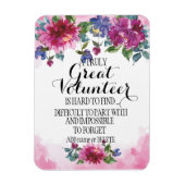 Magnet Flexible Bénévole Merci Volontaire Appréciation Cadeau (Vertical)