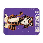 Magnet Flexible Bengladesh Vintage, affiche de voyage (Horizontal)