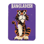 Magnet Flexible Bengladesh Vintage, affiche de voyage (Vertical)