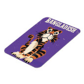 Magnet Flexible Bengladesh Vintage, affiche de voyage (Côté Gauche)